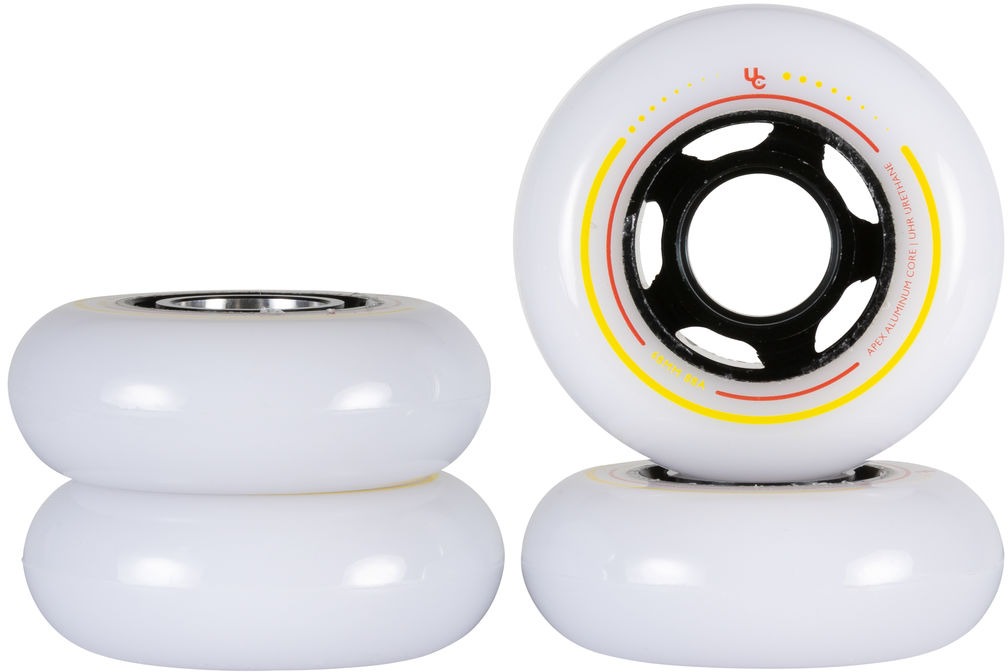 Four Aggressive inline skate wheels UnderCover Apex 68mm and 88A durometer