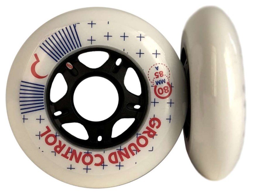 GroundControl GC Wheels 80mm diameter and 85A durometer in white